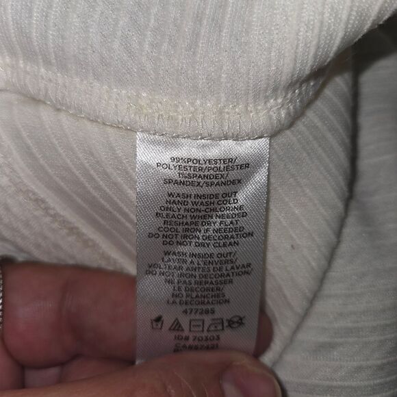 Ann Taylor Factory Pearl & Rhinestone Textured Tank Top Size XS - Picture 6 of 6